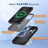 image:imageMiracase Magnetic for iPhone 18 Pro Case Silicone Black