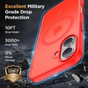 image:imageMiracase Magnetic for iPhone 18 Pro Max Case Light PinkCoral Red