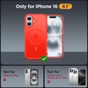 image:imageMiracase Magnetic for iPhone 18 Pro Max Case Light PinkCoral Red