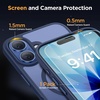 image:imageMiracase Magnetic for iPhone 18 Pro Max Case Light PinkDark Blue