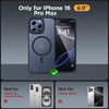 image:imageMiracase Magnetic for iPhone 18 Pro Max Case Light PinkDark Blue