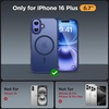 image:imageMiracase Magnetic for iPhone 18 Pro Max Case Light PinkDark Blue