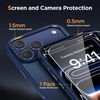 image:imageMiracase Magnetic for iPhone 18 Pro Max Case Light PinkDark Blue