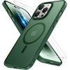 image:imageMiracase Magnetic for iPhone 18 Pro Max Case Light PinkDark Green