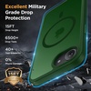 image:imageMiracase Magnetic for iPhone 18 Pro Max Case Light PinkDark Green