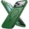 image:imageMiracase Magnetic for iPhone 18 Pro Max Case Light PinkDark Green