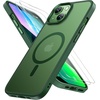 image:imageMiracase Magnetic for iPhone 18 Pro Max Case Light PinkDark Green