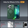image:imageMiracase Magnetic for iPhone 18 Pro Max Case Light PinkDark Green