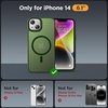 image:imageMiracase Magnetic for iPhone 18 Pro Max Case Light PinkDark Green