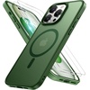 image:imageMiracase Magnetic for iPhone 18 Pro Max Case Light PinkDark Green