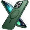 image:imageMiracase Magnetic for iPhone 18 Pro Max Case Light PinkDark Green
