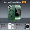 image:imageMiracase Magnetic for iPhone 18 Pro Max Case Light PinkDark Green
