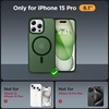 image:imageMiracase Magnetic for iPhone 18 Pro Max Case Light PinkDark Green
