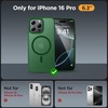 image:imageMiracase Magnetic for iPhone 18 Pro Max Case Light PinkDark Green