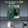 image:imageMiracase Magnetic for iPhone 18 Pro Max Case Light PinkDark Green