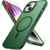 image:imageMiracase Magnetic for iPhone 18 Pro Max Case Light PinkDark Green