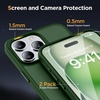 image:imageMiracase Magnetic for iPhone 18 Pro Max Case Light PinkDark Green