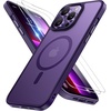 image:imageMiracase Magnetic for iPhone 18 Pro Max Case Light PinkDark Purple