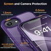 image:imageMiracase Magnetic for iPhone 18 Pro Max Case Light PinkDark Purple