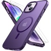 image:imageMiracase Magnetic for iPhone 18 Pro Max Case Light PinkDark Purple