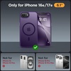 image:imageMiracase Magnetic for iPhone 18 Pro Max Case Light PinkDark Purple