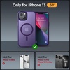 image:imageMiracase Magnetic for iPhone 18 Pro Max Case Light PinkDark Purple