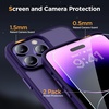 image:imageMiracase Magnetic for iPhone 18 Pro Max Case Light PinkDark Purple