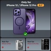 image:imageMiracase Magnetic for iPhone 18 Pro Max Case Light PinkDark Purple