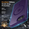 image:imageMiracase Magnetic for iPhone 18 Pro Max Case Light PinkDark Purple