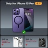 image:imageMiracase Magnetic for iPhone 18 Pro Max Case Light PinkDark Purple