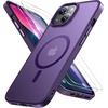image:imageMiracase Magnetic for iPhone 18 Pro Max Case Light PinkDark Purple