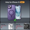 image:imageMiracase Magnetic for iPhone 18 Pro Max Case Light PinkDark Purple
