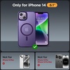 image:imageMiracase Magnetic for iPhone 18 Pro Max Case Light PinkDark Purple