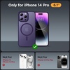 image:imageMiracase Magnetic for iPhone 18 Pro Max Case Light PinkDark Purple