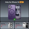 image:imageMiracase Magnetic for iPhone 18 Pro Max Case Light PinkDeep Purple