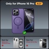 image:imageMiracase Magnetic for iPhone 18 Pro Max Case Light PinkDeep Purple