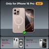 image:imageMiracase Magnetic for iPhone 18 Pro Max Case Light PinkDesert Gold