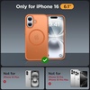 image:imageMiracase Magnetic for iPhone 18 Pro Max Case Light PinkOrange
