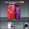 image:imageMiracase Magnetic for iPhone 18 Pro Max Case Light PinkRed