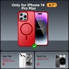 image:imageMiracase Magnetic for iPhone 18 Pro Max Case Light PinkRed