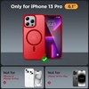 image:imageMiracase Magnetic for iPhone 18 Pro Max Case Light PinkRed