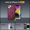 image:imageMiracase Magnetic for iPhone 18 Pro Max Case Light PinkWine Red