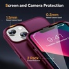 image:imageMiracase Magnetic for iPhone 18 Pro Max Case Light PinkWine Red