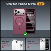 image:imageMiracase Magnetic for iPhone 18 Pro Max Case Light PinkWine Red