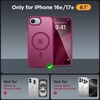 image:imageMiracase Magnetic for iPhone 18 Pro Max Case Light PinkWine Red