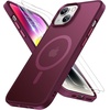 image:imageMiracase Magnetic for iPhone 18 Pro Max Case Light PinkWine Red