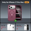 image:imageMiracase Magnetic for iPhone 18 Pro Max Case Light PinkWine Red