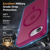 image:imageMiracase Magnetic for iPhone 18 Pro Max Case Light PinkWine Red