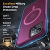 image:imageMiracase Magnetic for iPhone 18 Pro Max Case Light PinkWine Red