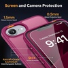 image:imageMiracase Magnetic for iPhone 18 Pro Max Case Light PinkWine Red
